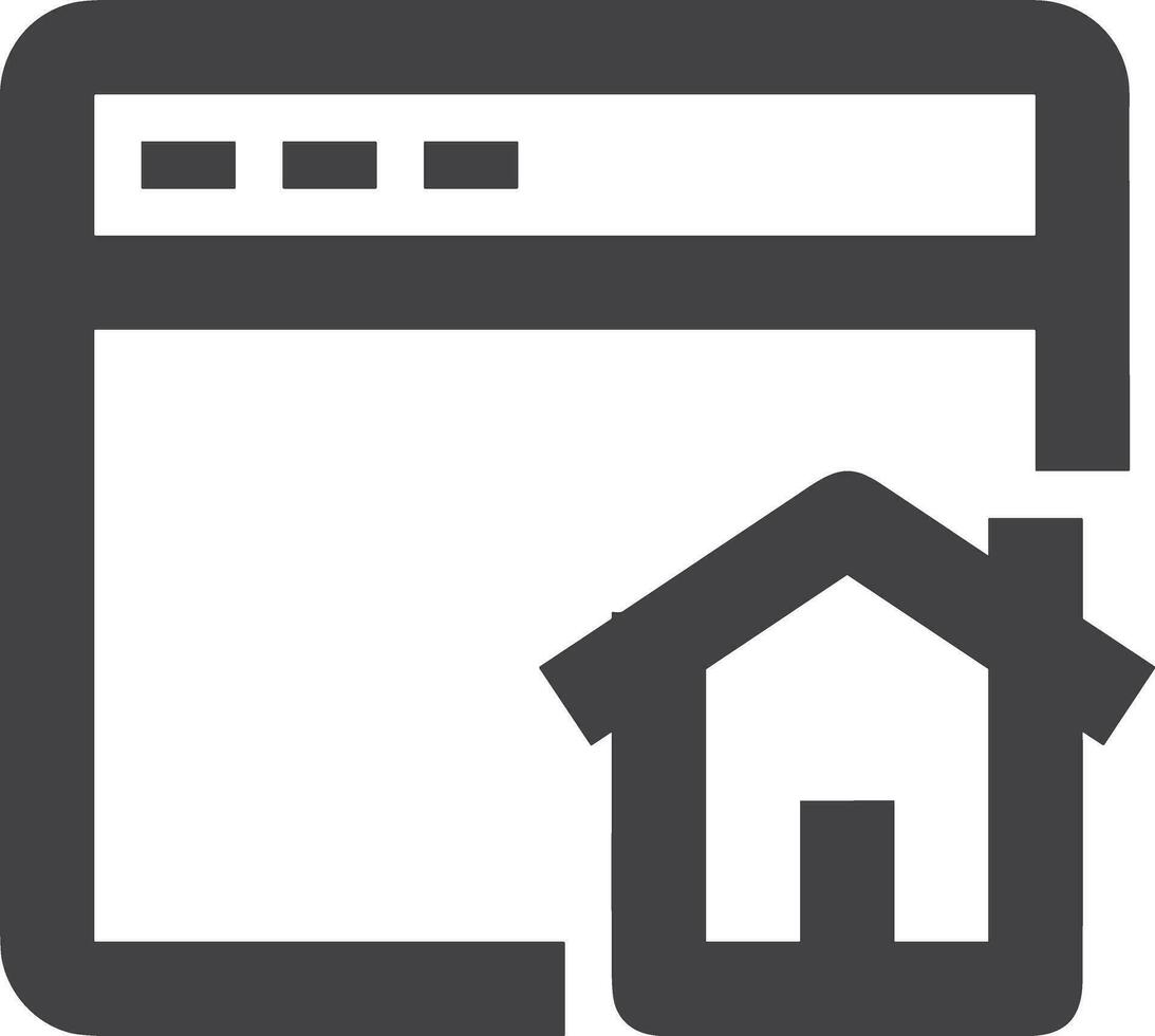 Home homepage icon symbol vector image. Illustration of the house real estate graphic property design image