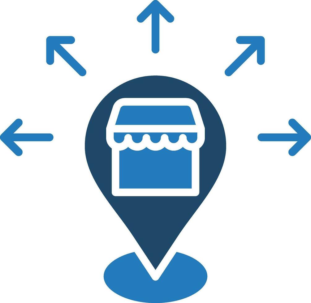 Market Expansion line vector illustration