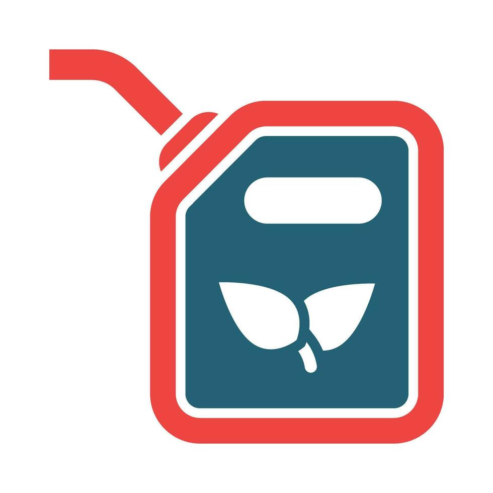 Biofuel Vector Glyph Two Color Icons For Personal And Commercial Use.