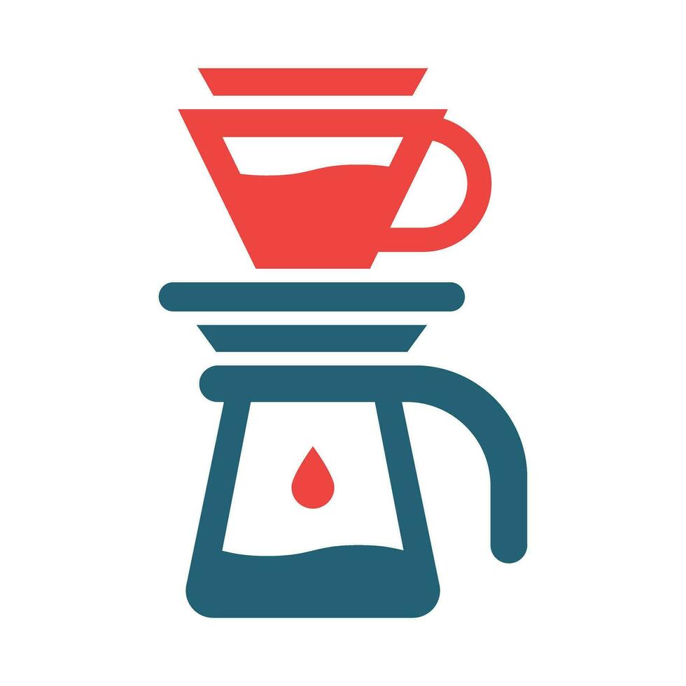 Drip Vector Glyph Two Color Icons For Personal And Commercial Use.