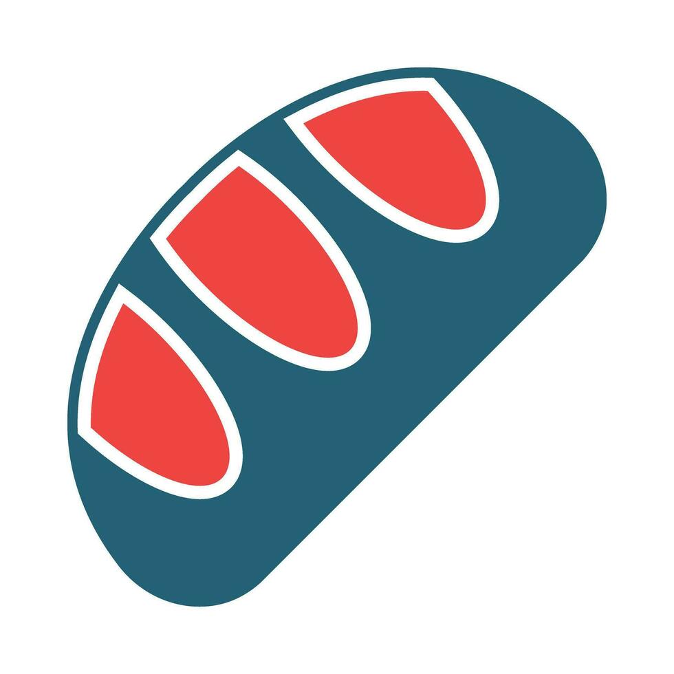 Bread Vector Glyph Two Color Icons For Personal And Commercial Use.