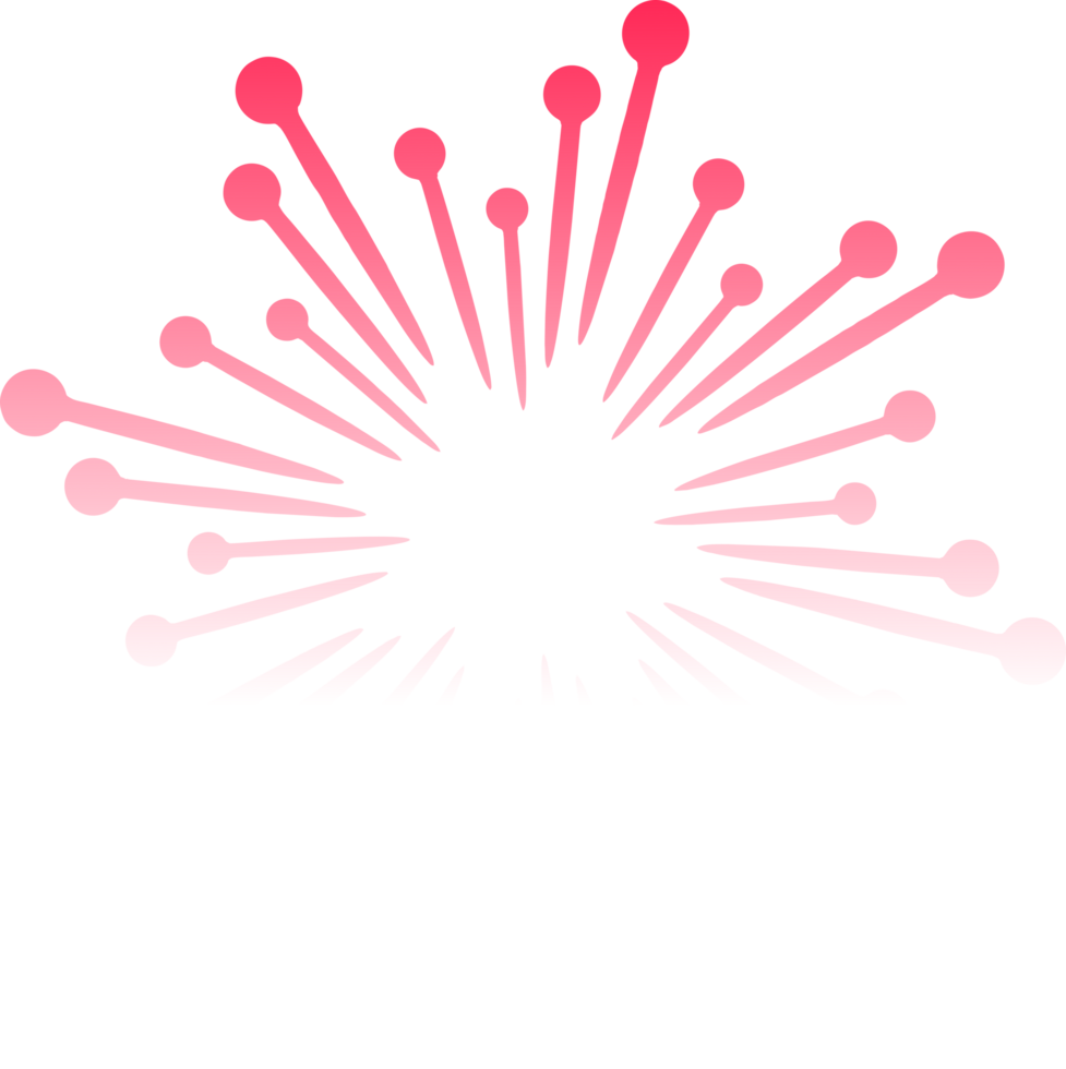 Firework icon, happy new year red white firework design transparent png