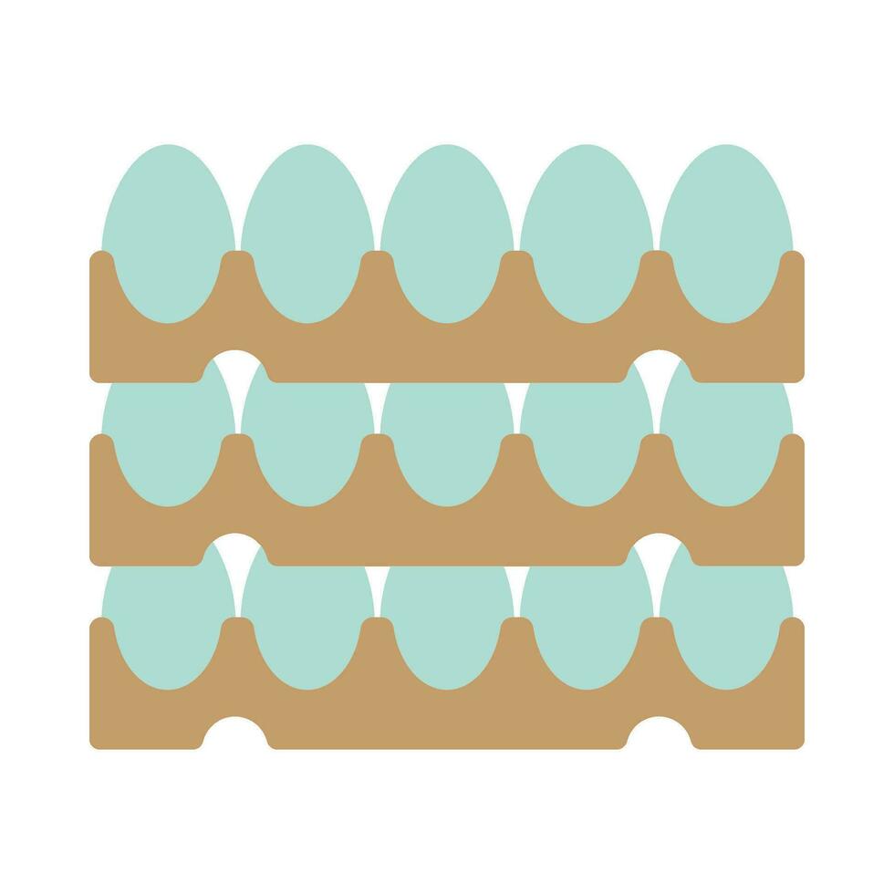Poultry eggs flat illustration vector