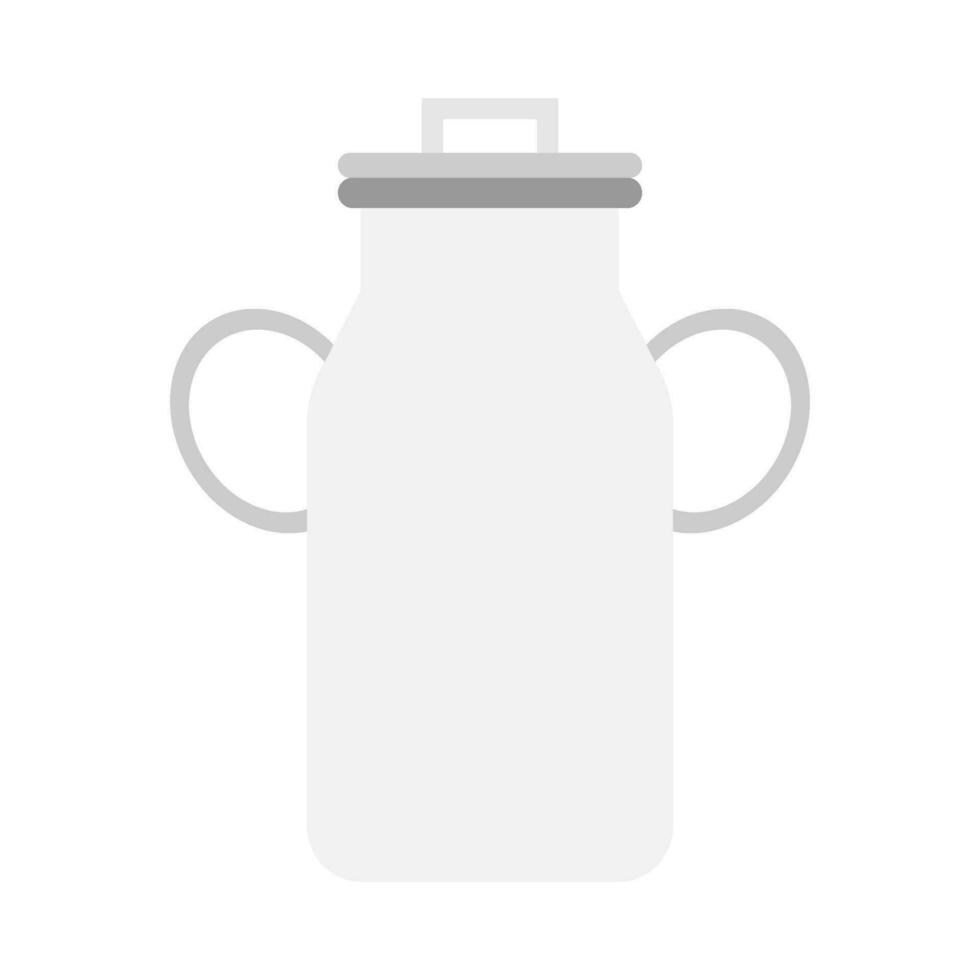 Fresh milk in container flat illustration vector