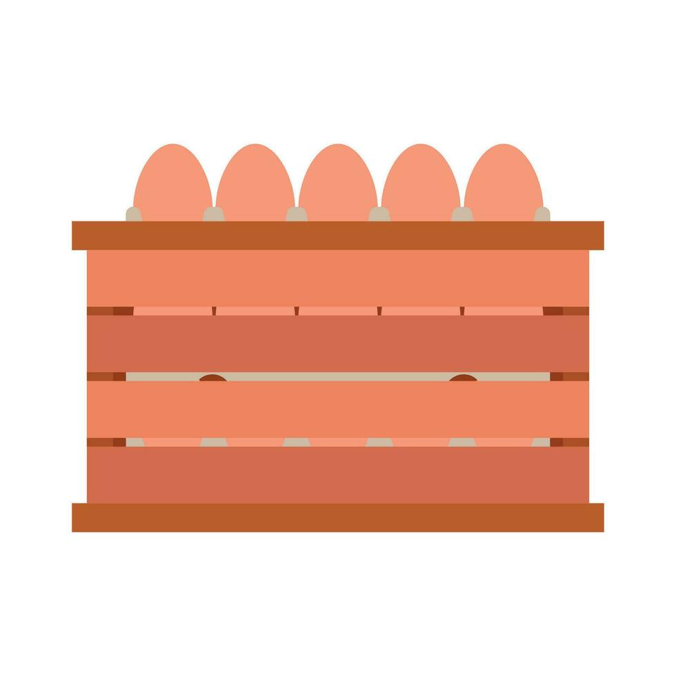 Poultry eggs flat illustration vector