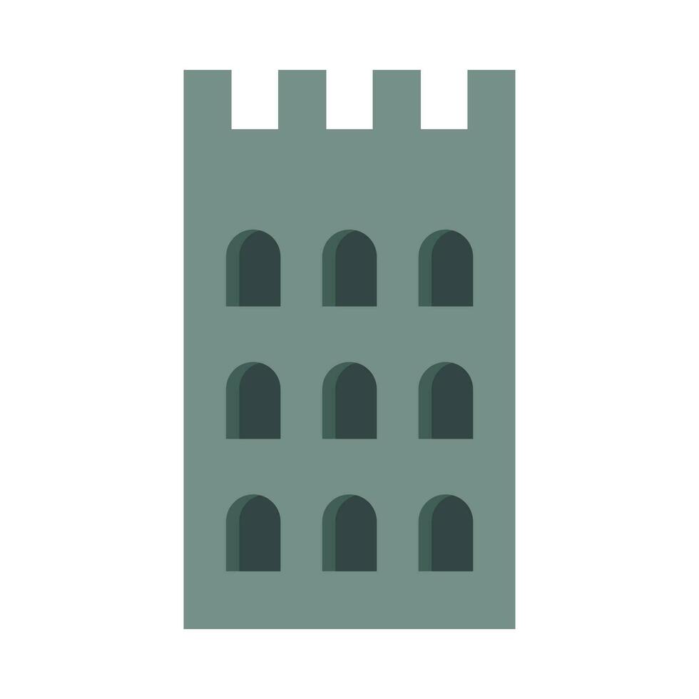 Boho style architecture flat illustration vector