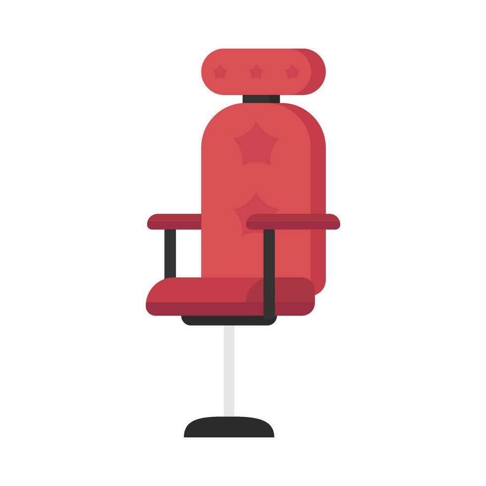 oficina trabajo silla plano ilustración vector