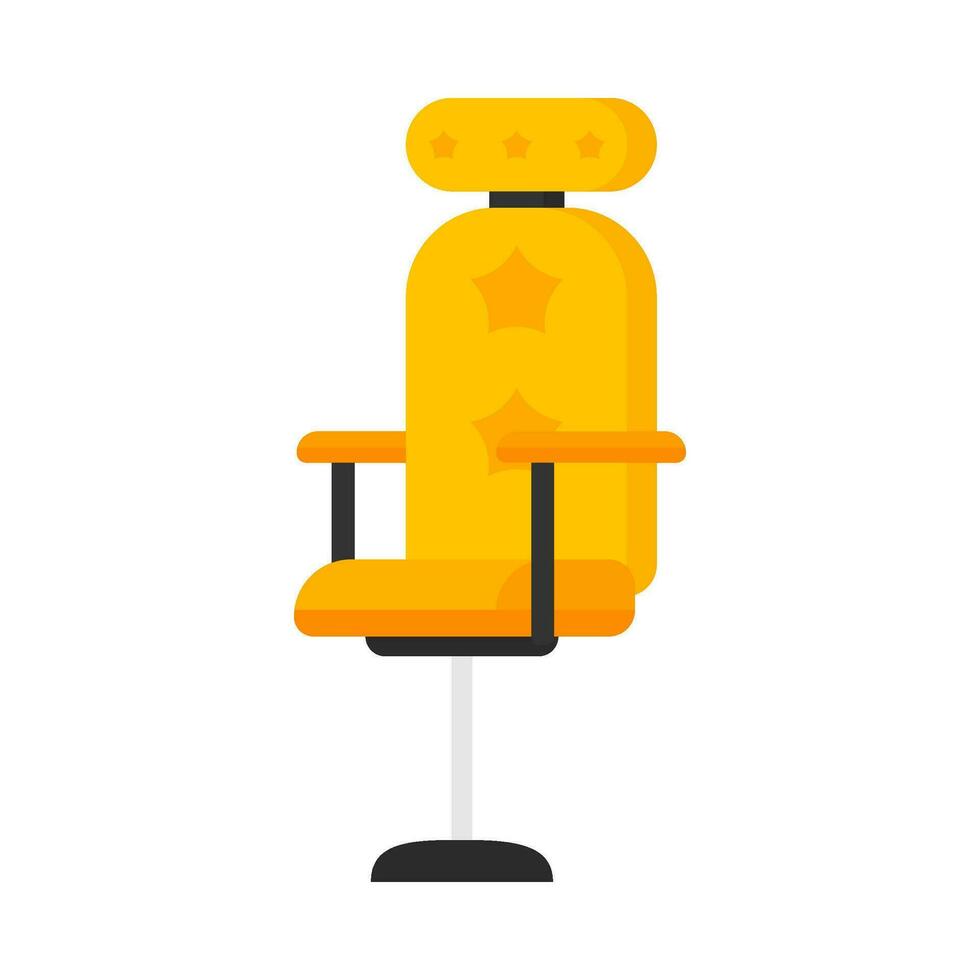 Office work chair flat illustration vector