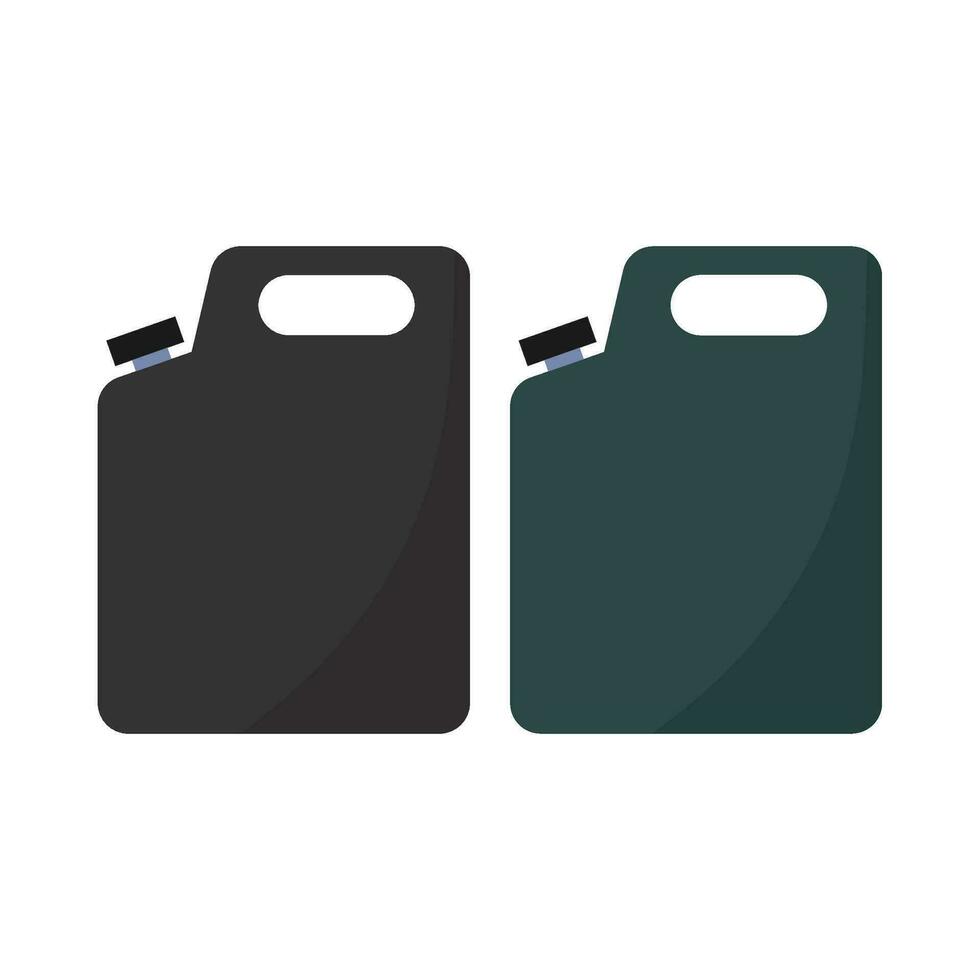 Flat illustration of trash can vector