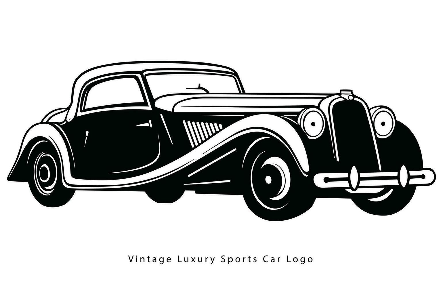 Clásico lujo Deportes coche diseño , clásico Clásico Deportes coche. vector y ilustración