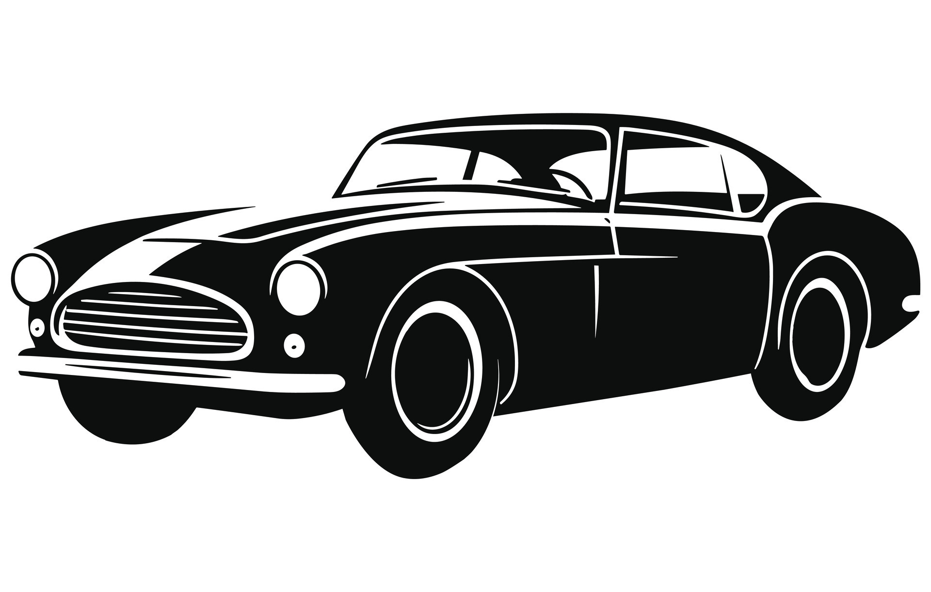 Vintage Luxury Sports Car Design , Classic Vintage Sports Car. Vector