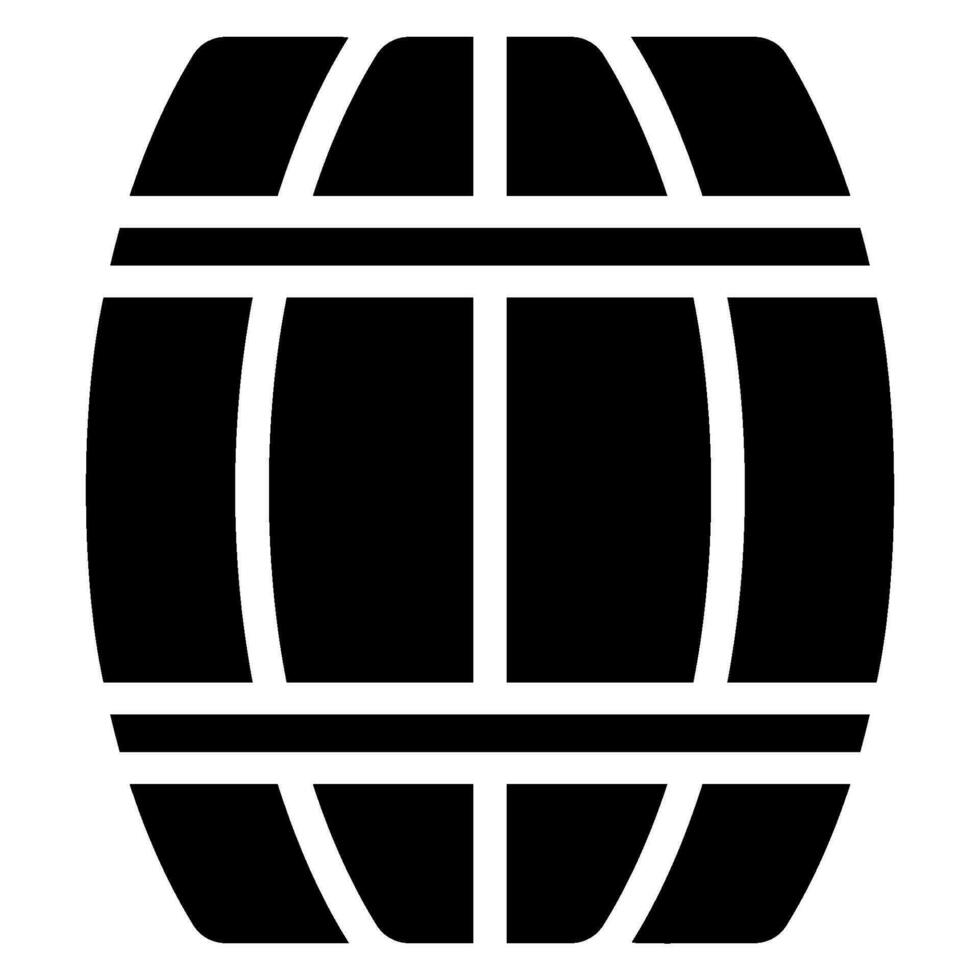 barrel glyph icon vector