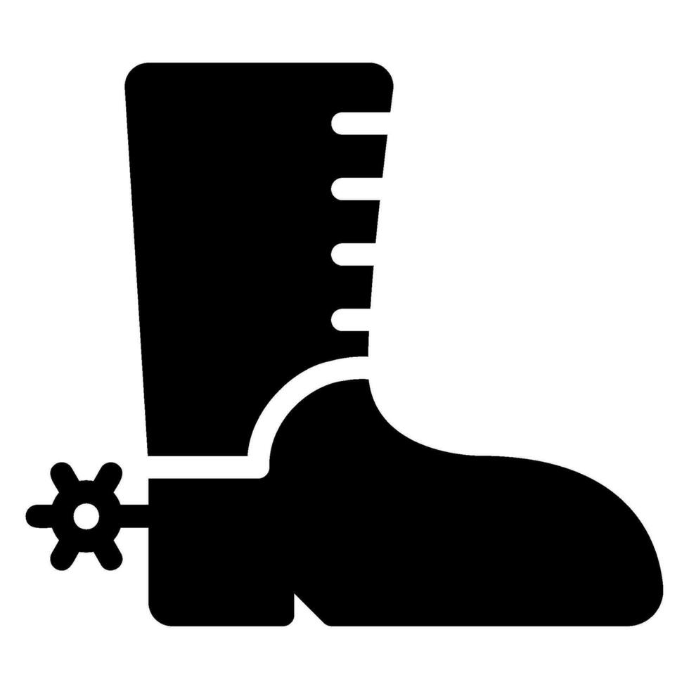 boots glyph icon vector