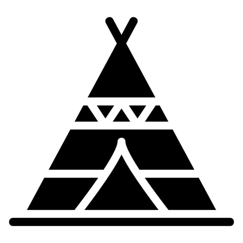 tipi glyph icon vector