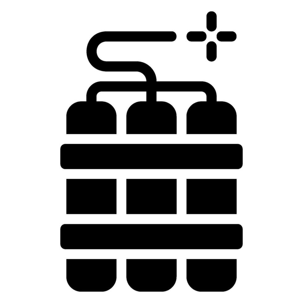 dynamite glyph icon vector