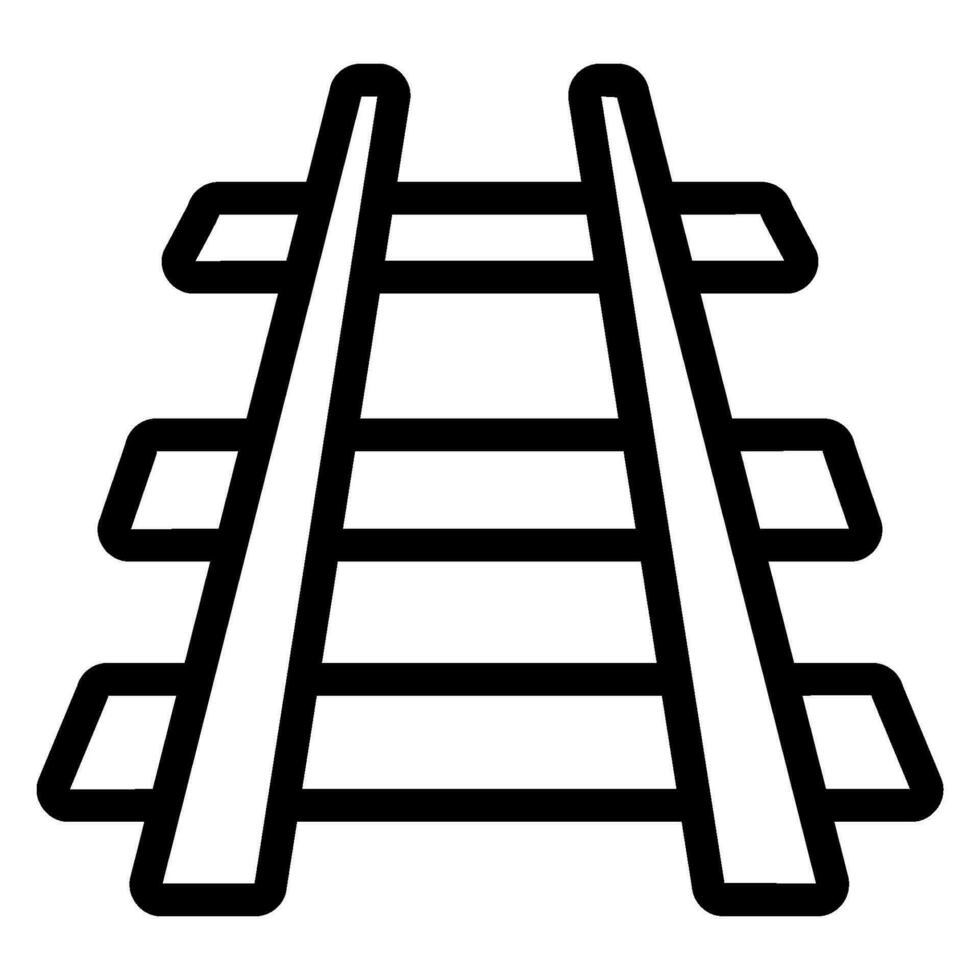 railway line icon vector