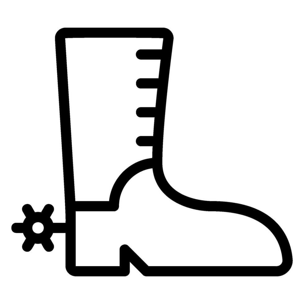 boots line icon vector