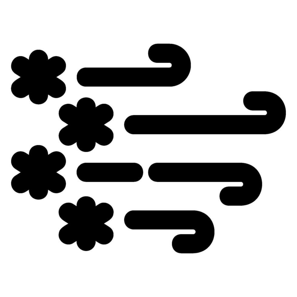 wind glyph icon vector