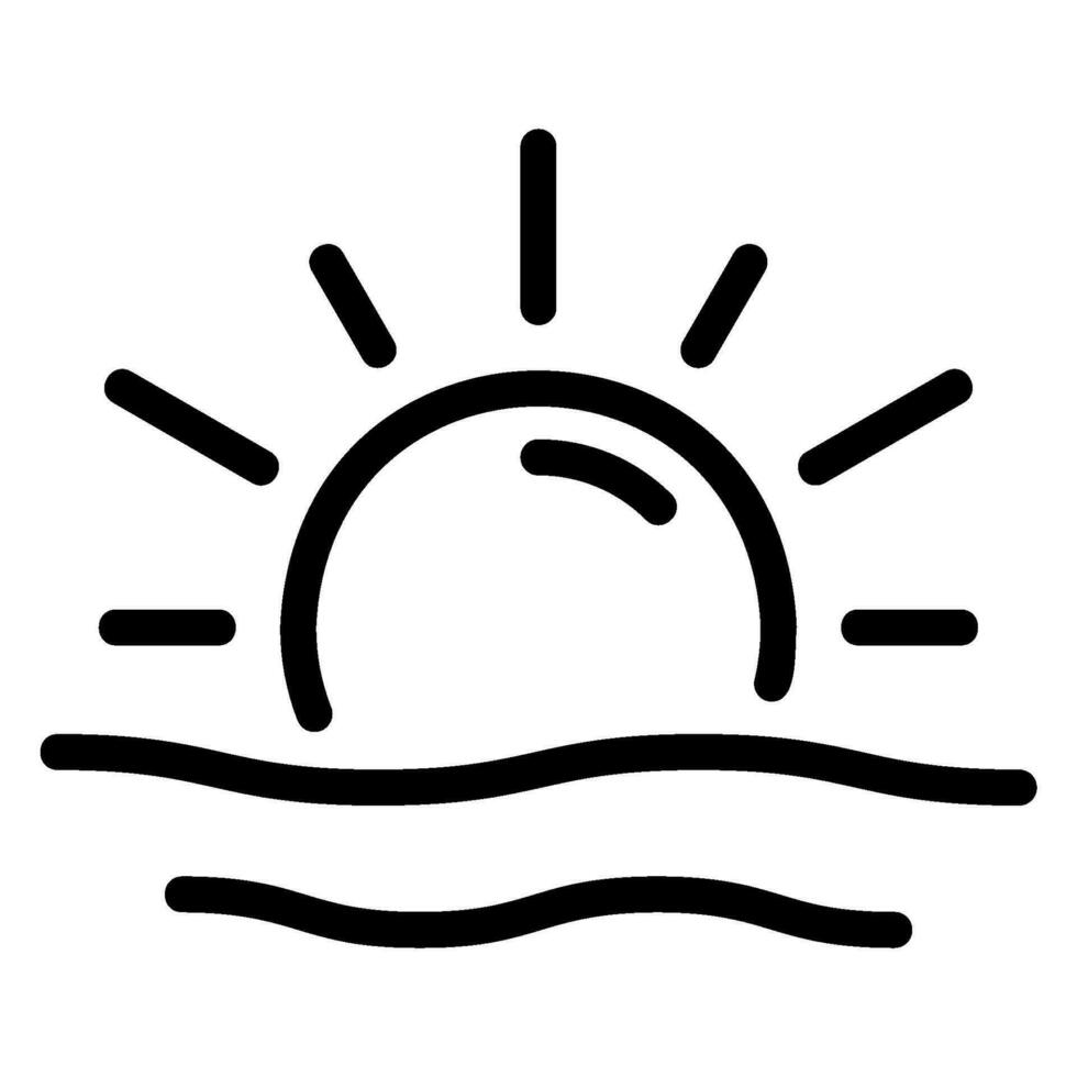 haze line icon vector