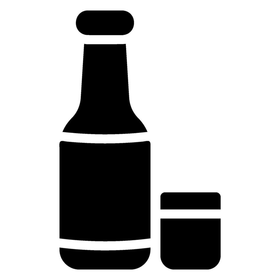 whisky glifo icono vector