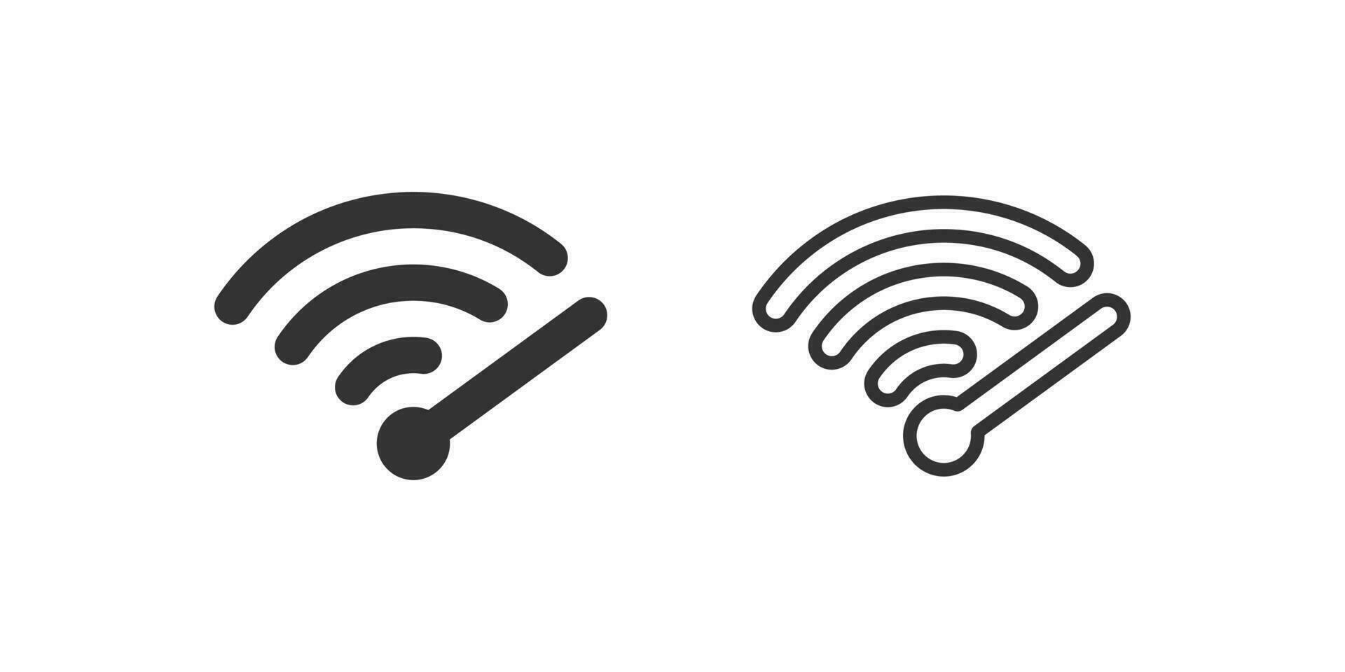 Wifi velocidad icono. vector ilustración diseño.