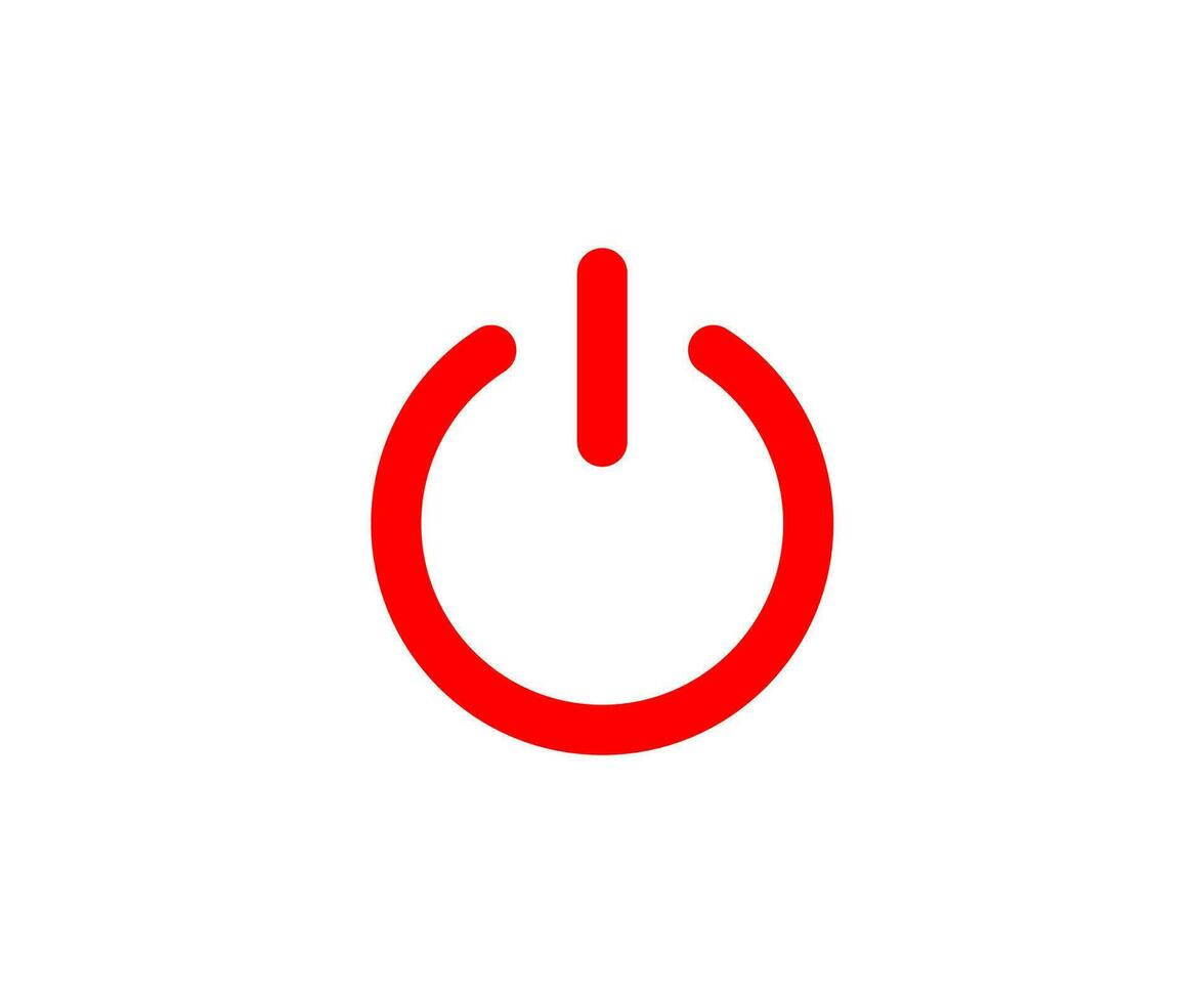 Red power button icon. Vector illustration design. 34994906 Vector Art