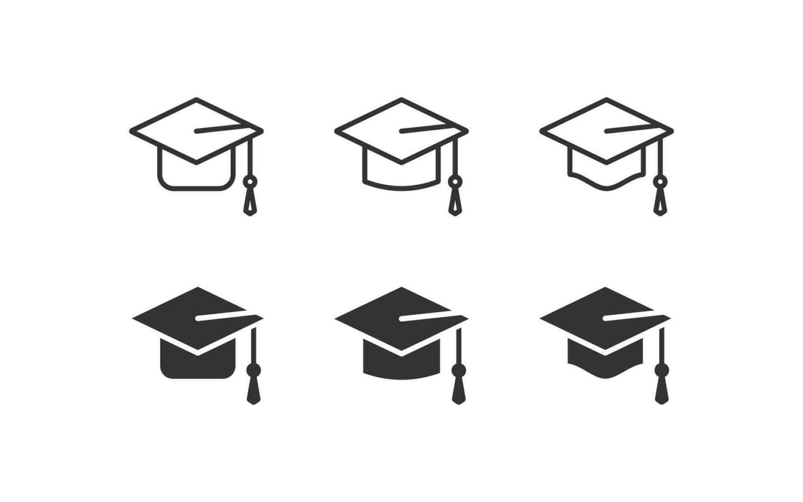 graduación gorra icono. vector ilustración diseño