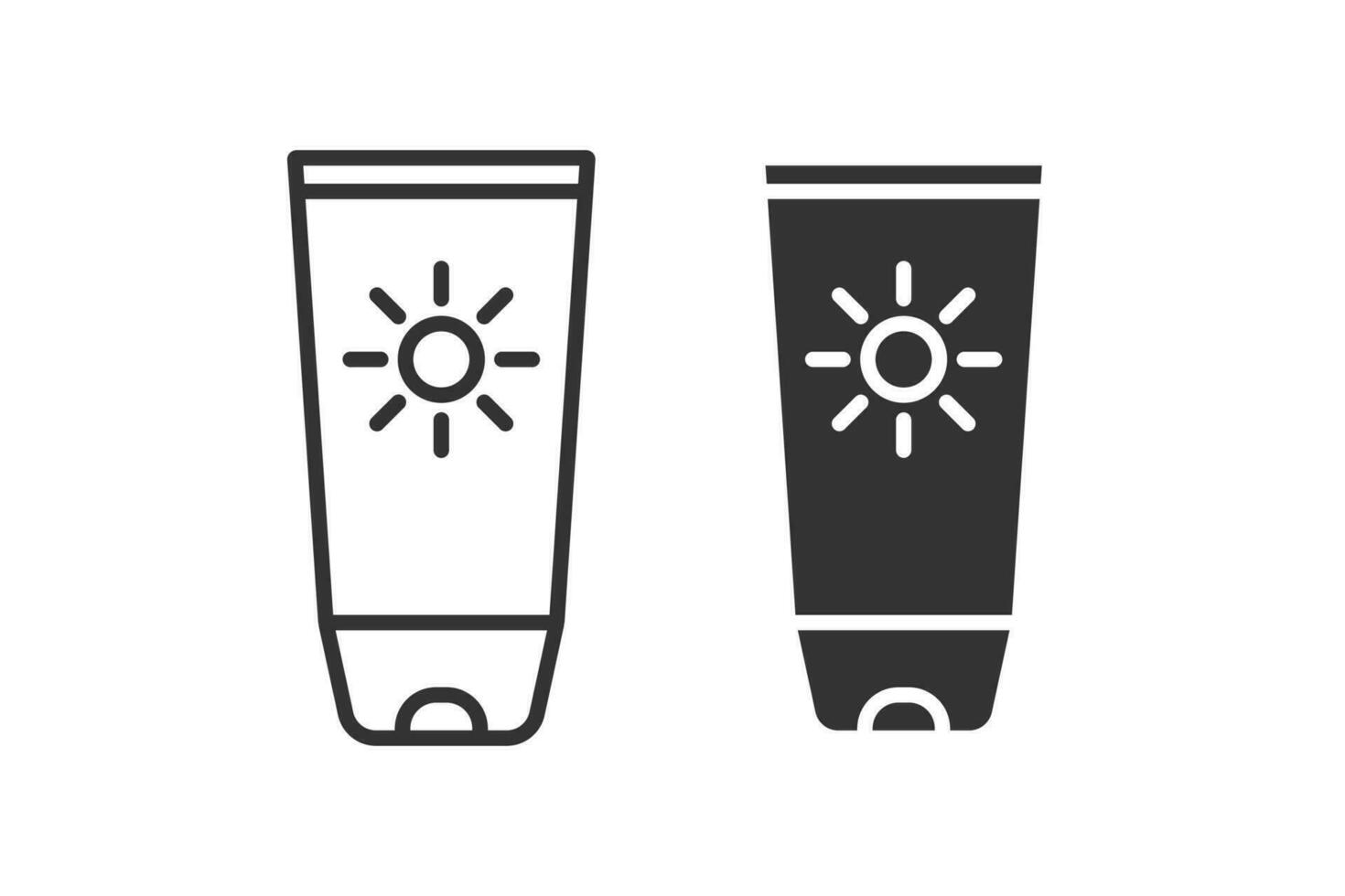 Sun cream tube icon. Vector illustration design.