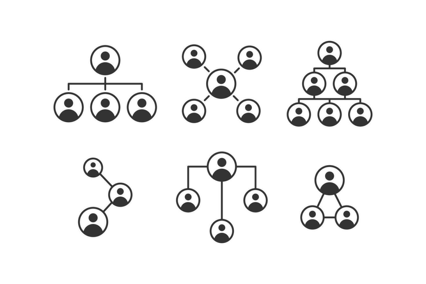Organization chart icon manager icon. Vector illustration design.