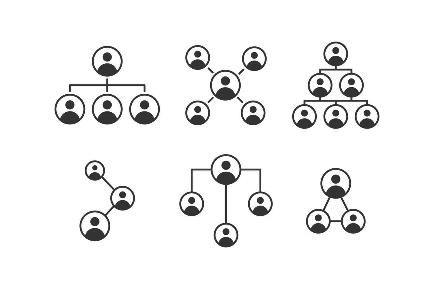 Organization chart icon manager icon. Vector illustration design.