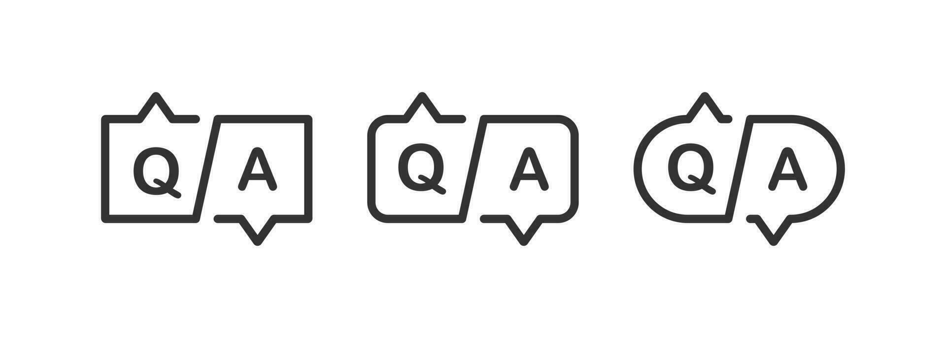 Question answer icon. Vector illustration design.