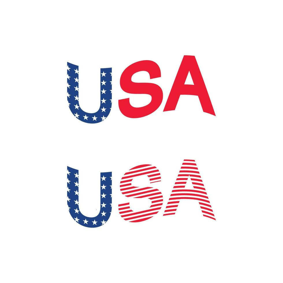 USA banner sign icon. Flag of America vector