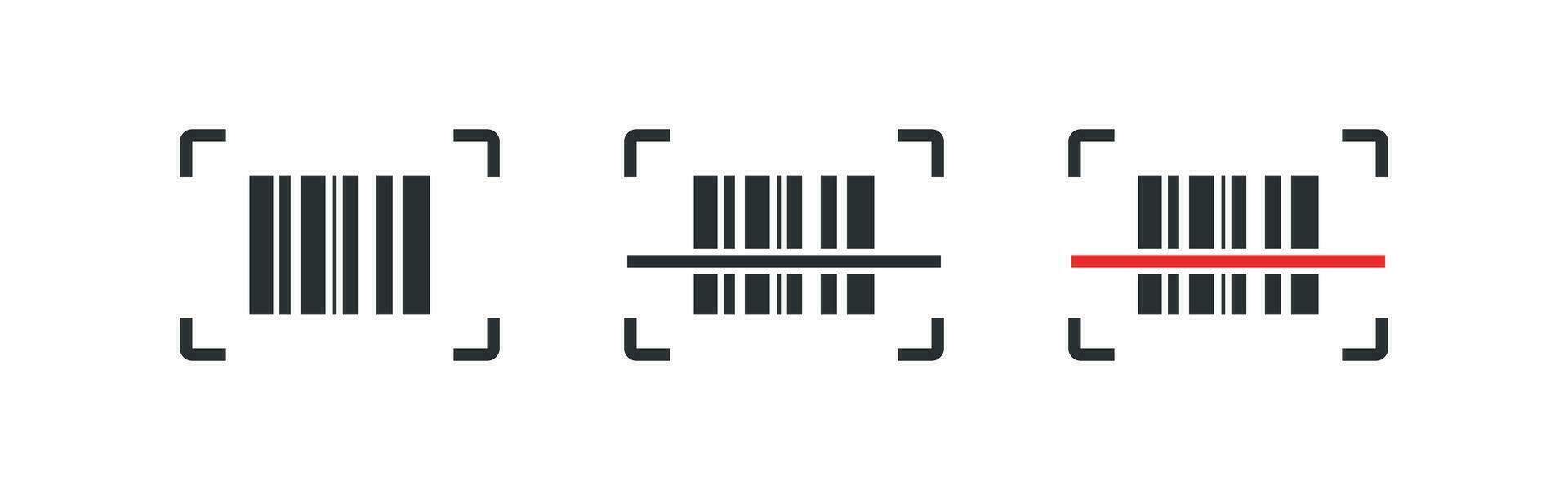 Barcode icon. Scanner barcode illustration symbol. Sign scan sticker vector