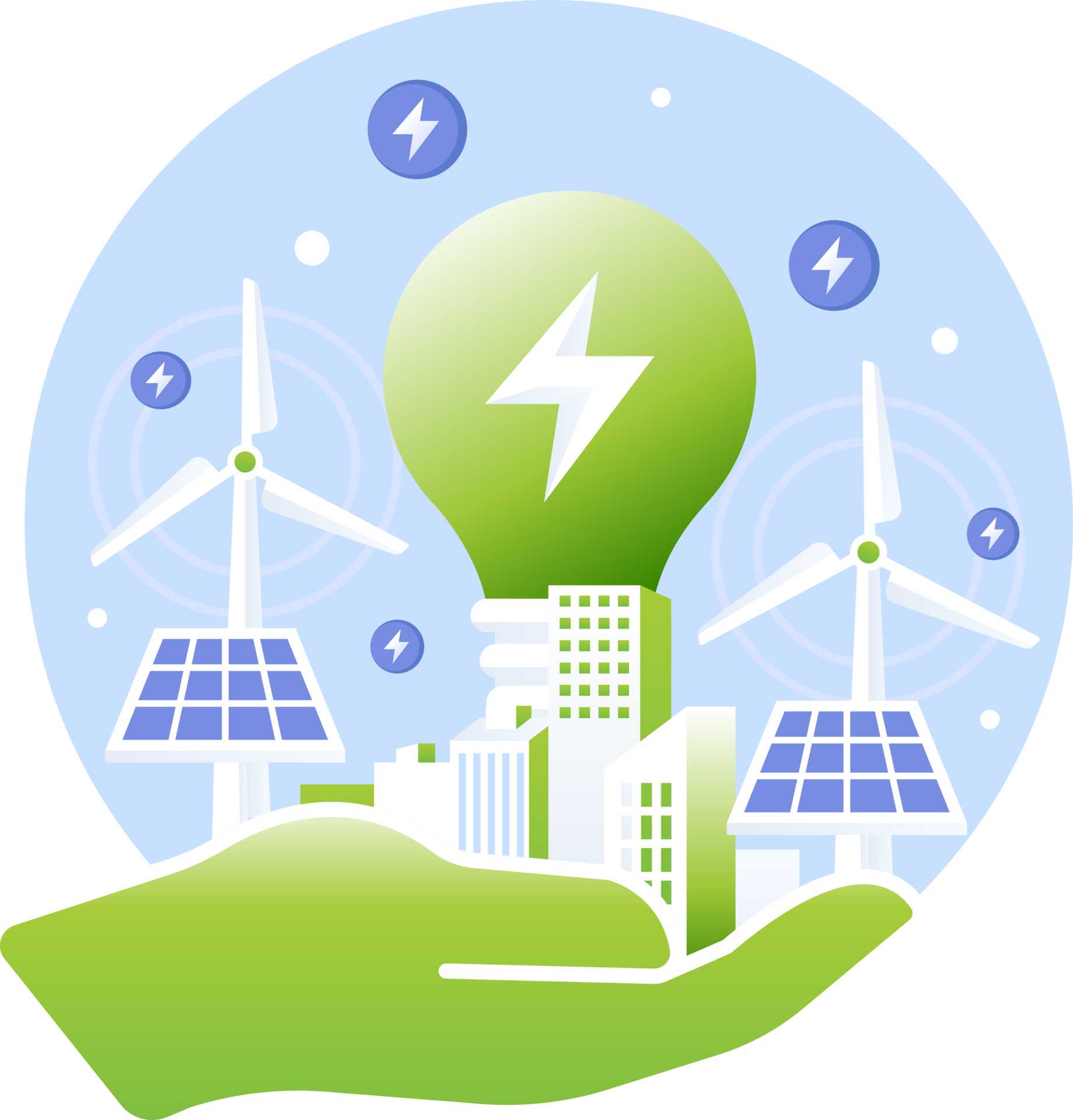 Renewable Energy concept illustration 34995289 PNG