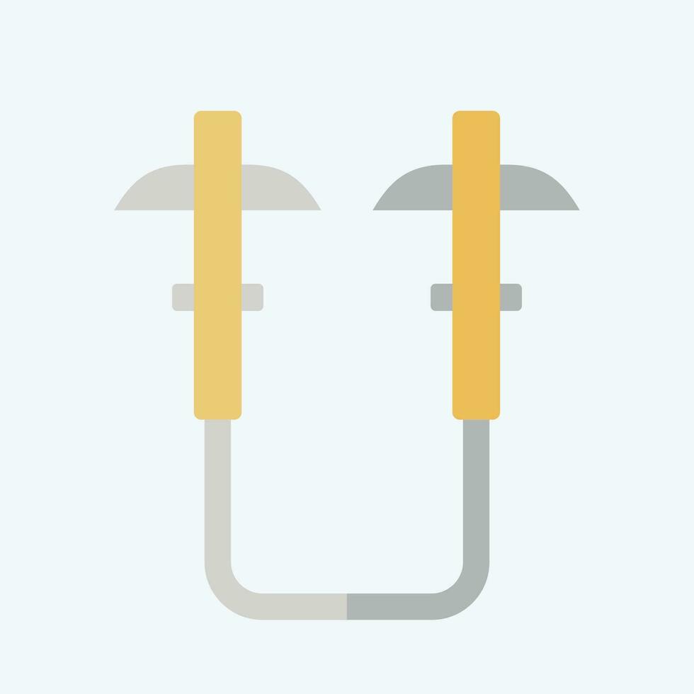 Icon Kama. related to Ninja symbol. flat style. simple design editable. simple illustration vector