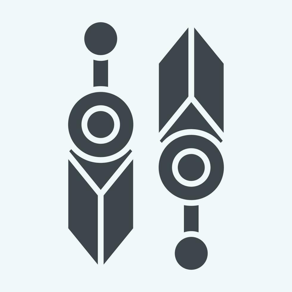 Icon Knife. related to Ninja symbol. glyph style. simple design editable. simple illustration vector
