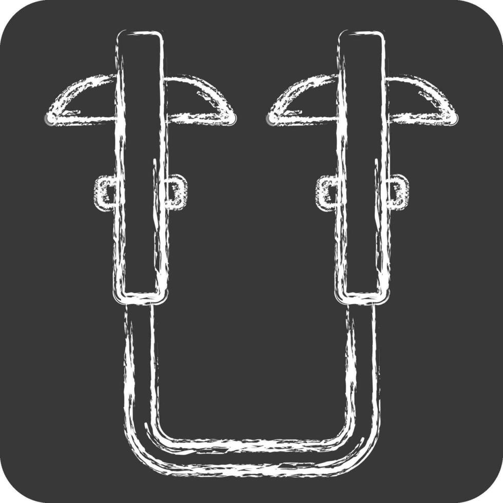 Icon Kama. related to Ninja symbol. chalk Style. simple design editable. simple illustration vector