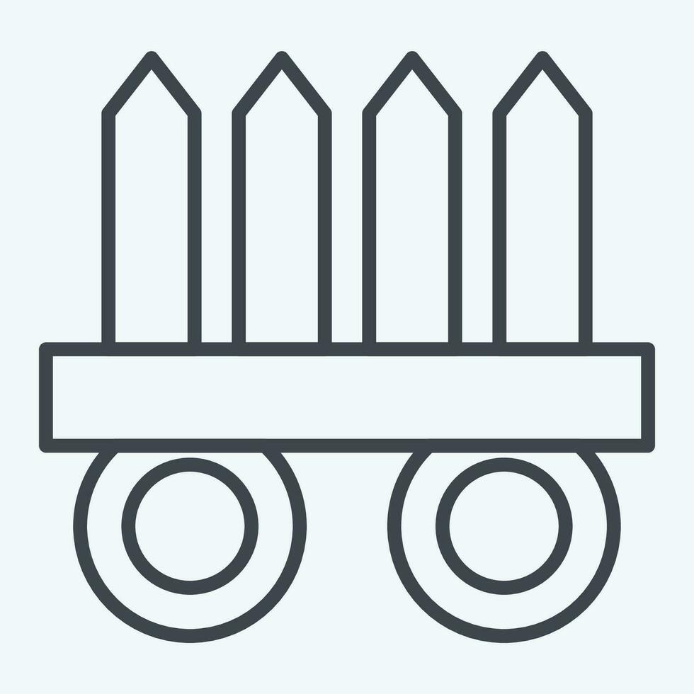 Icon Nekode. related to Ninja symbol. line style. simple design editable. simple illustration vector