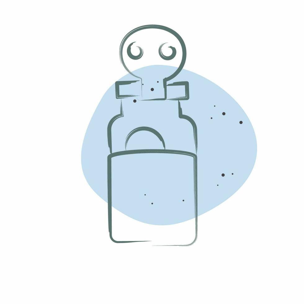 Icon Poison. related to Ninja symbol. Color Spot Style. simple design editable. simple illustration vector