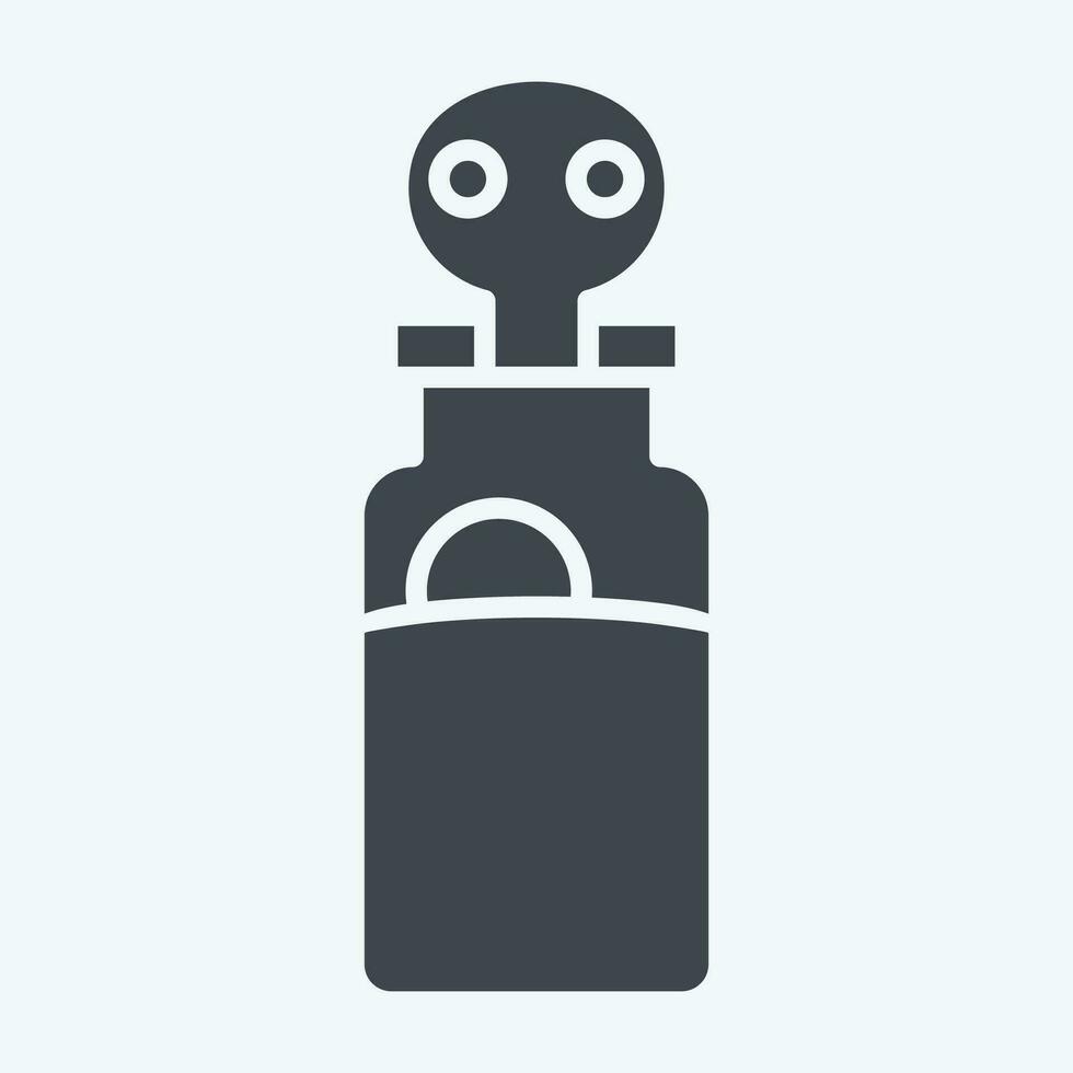 Icon Poison. related to Ninja symbol. glyph style. simple design editable. simple illustration vector