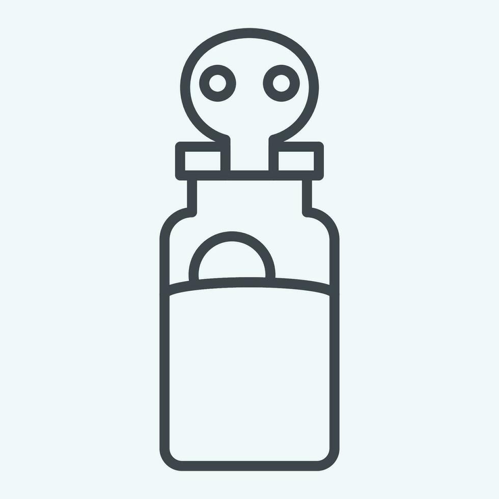 Icon Poison. related to Ninja symbol. line style. simple design editable. simple illustration vector