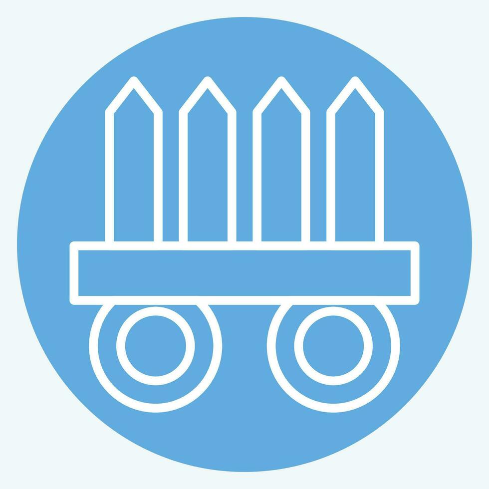 Icon Nekode. related to Ninja symbol. blue eyes style. simple design editable. simple illustration vector