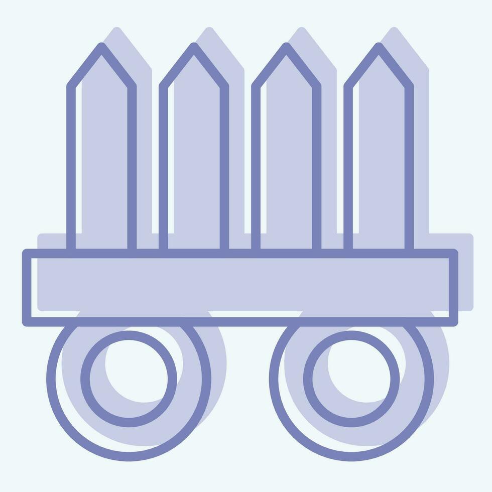 Icon Nekode. related to Ninja symbol. two tone style. simple design editable. simple illustration vector