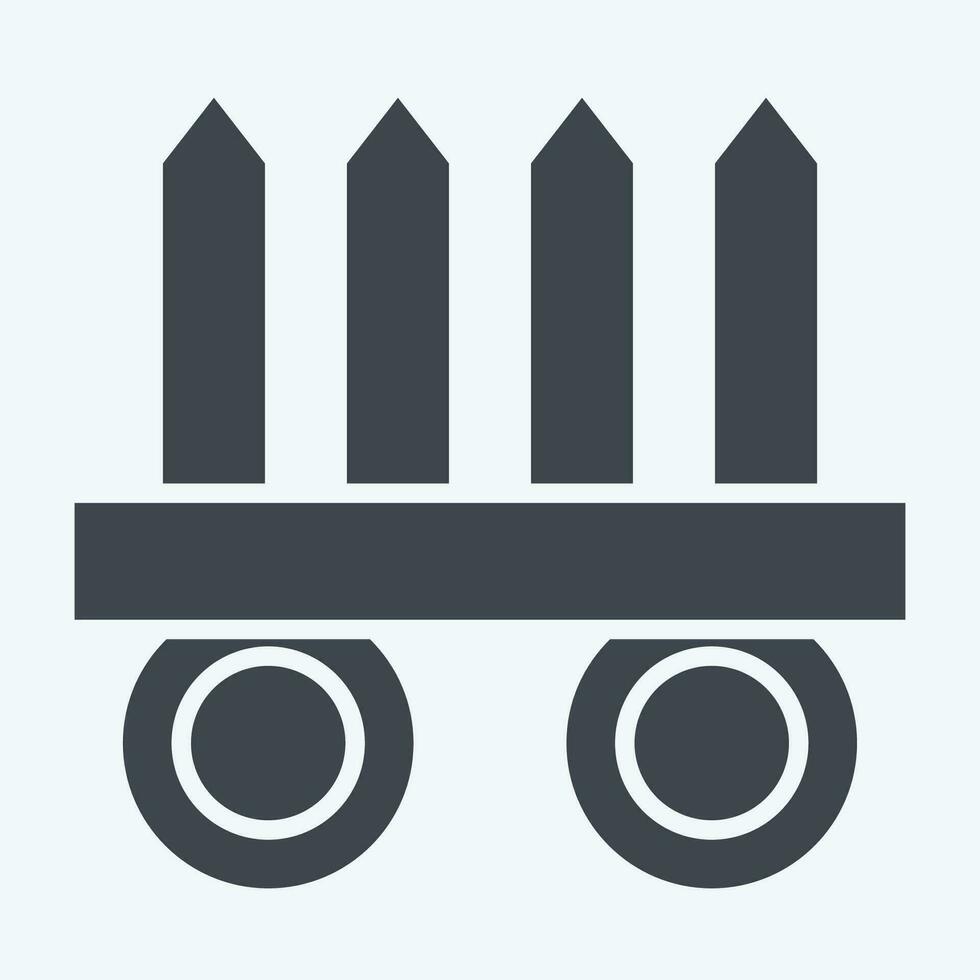 Icon Nekode. related to Ninja symbol. glyph style. simple design editable. simple illustration vector