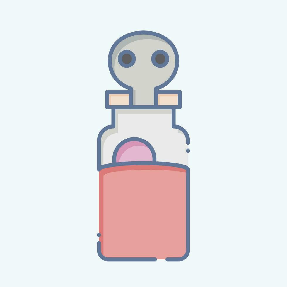 Icon Poison. related to Ninja symbol. doodle style. simple design editable. simple illustration vector