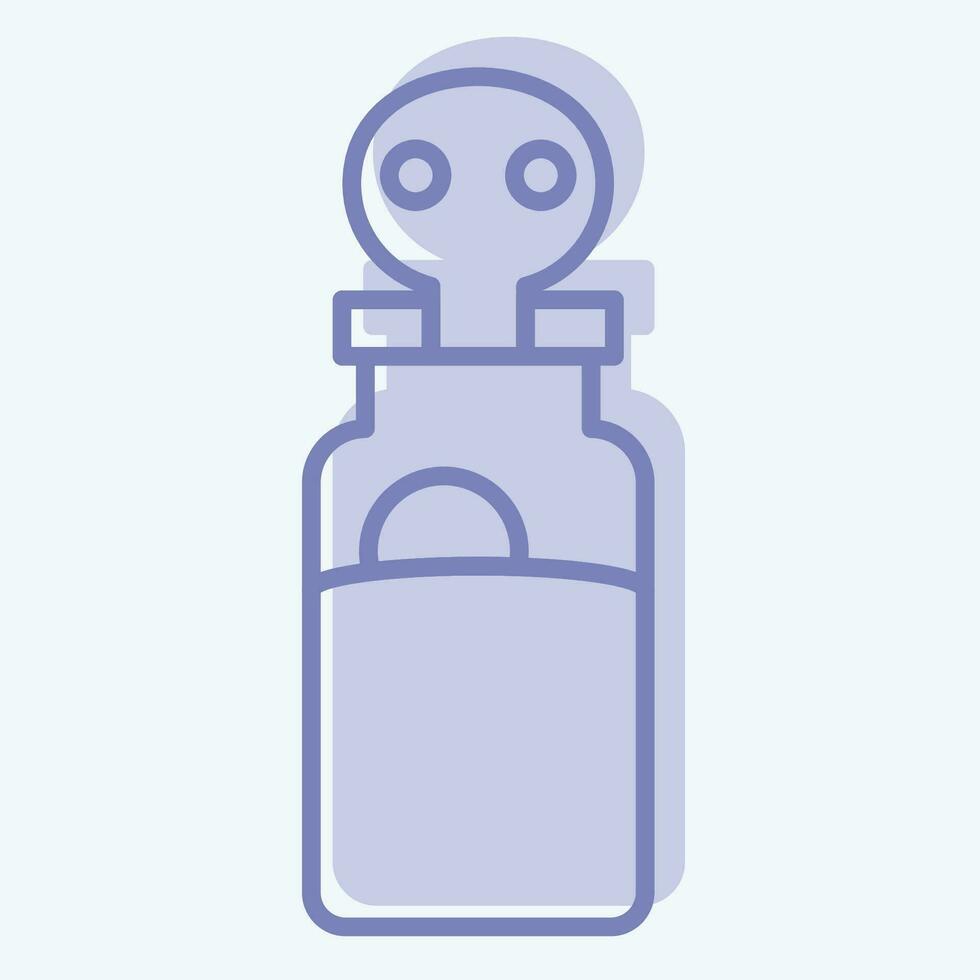 Icon Poison. related to Ninja symbol. two tone style. simple design editable. simple illustration vector