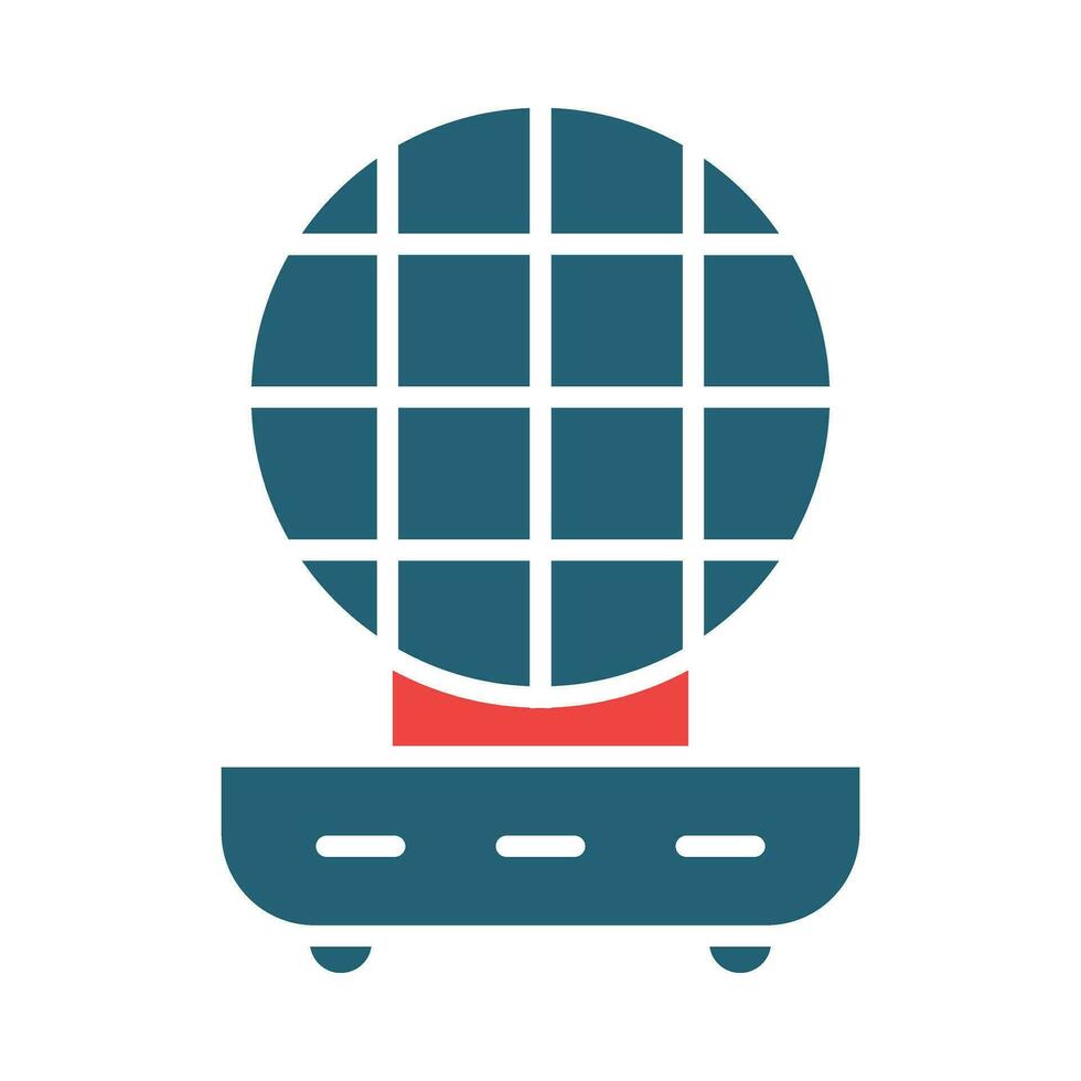 Roti Maker Glyph Two Color Icon Design vector