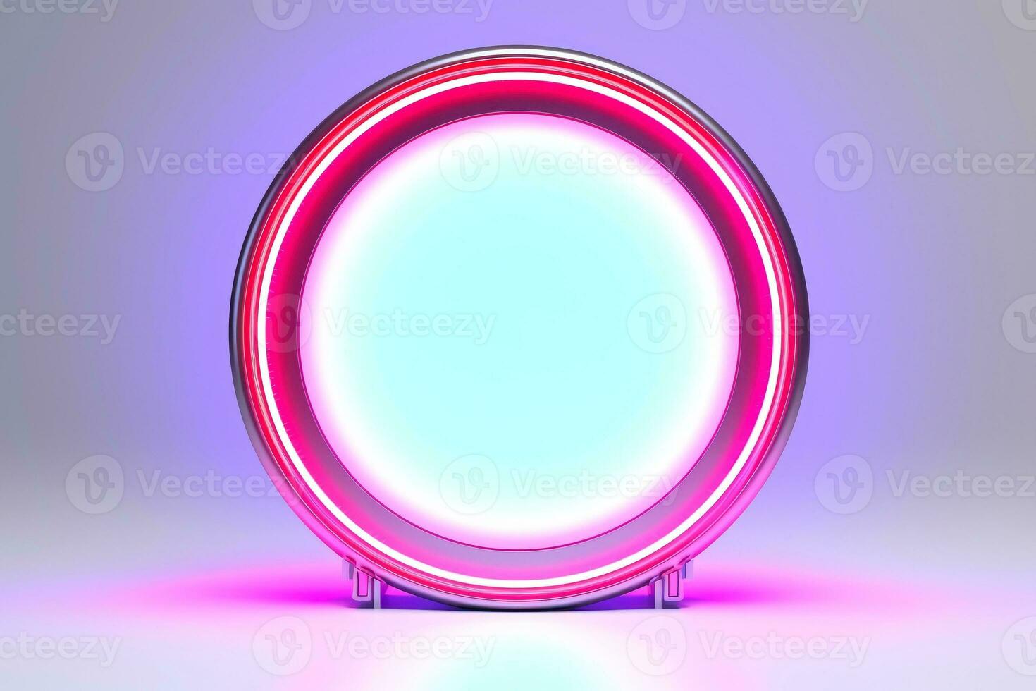 AI generated Abstract high tech border, futuristic technology background, Generative AI photo