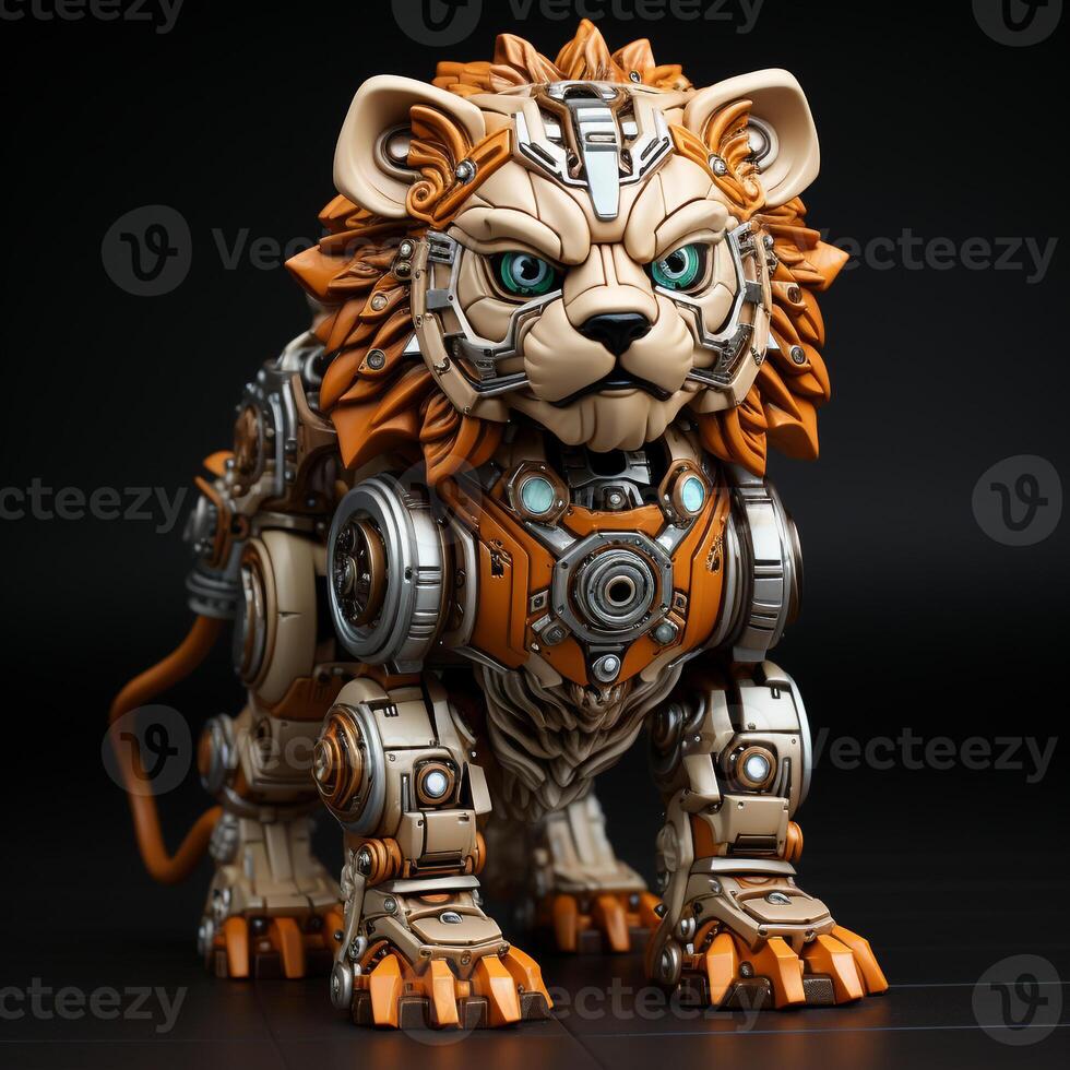 AI generated 3D cartoon lion robot 34996762 Stock Photo at Vecteezy
