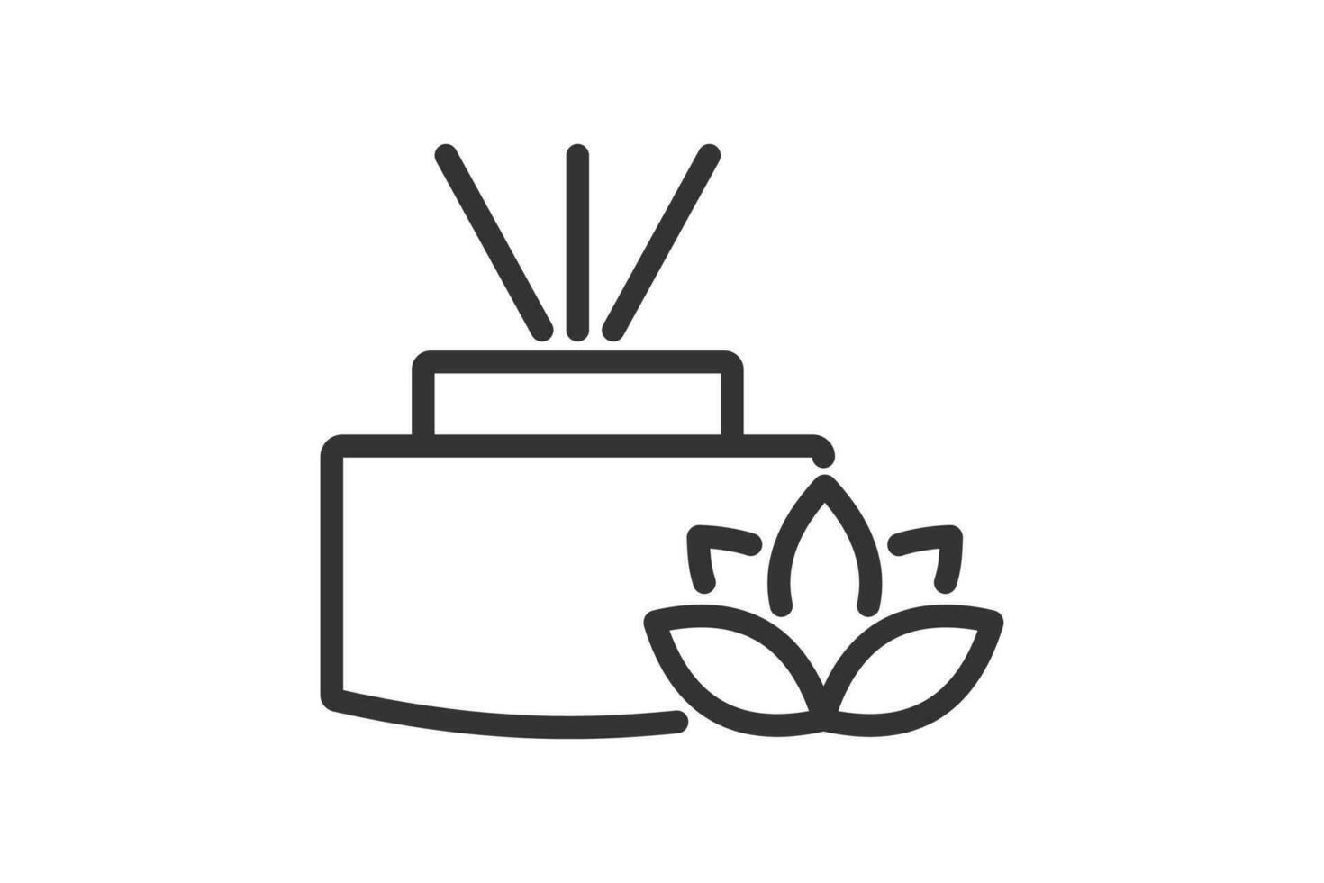 Reed diffuser aroma oil icon. Vector illustration design.